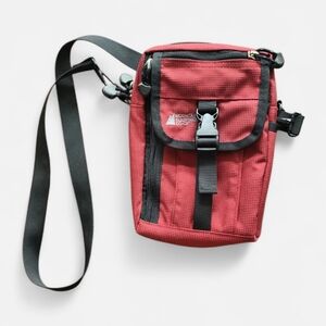 Mountain Equipment Co-op Burgundy Crossbody Utility Bag Everyday Travel Pouch